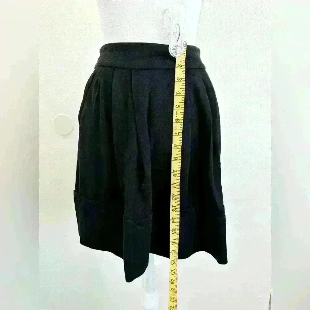 Marc by Marc Jacobs Black A-Line Mini Skirt Size XS